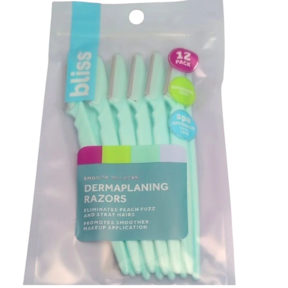 Bliss Smooth Ya Later Dermaplaning Razors -Mint Green 12 Pack